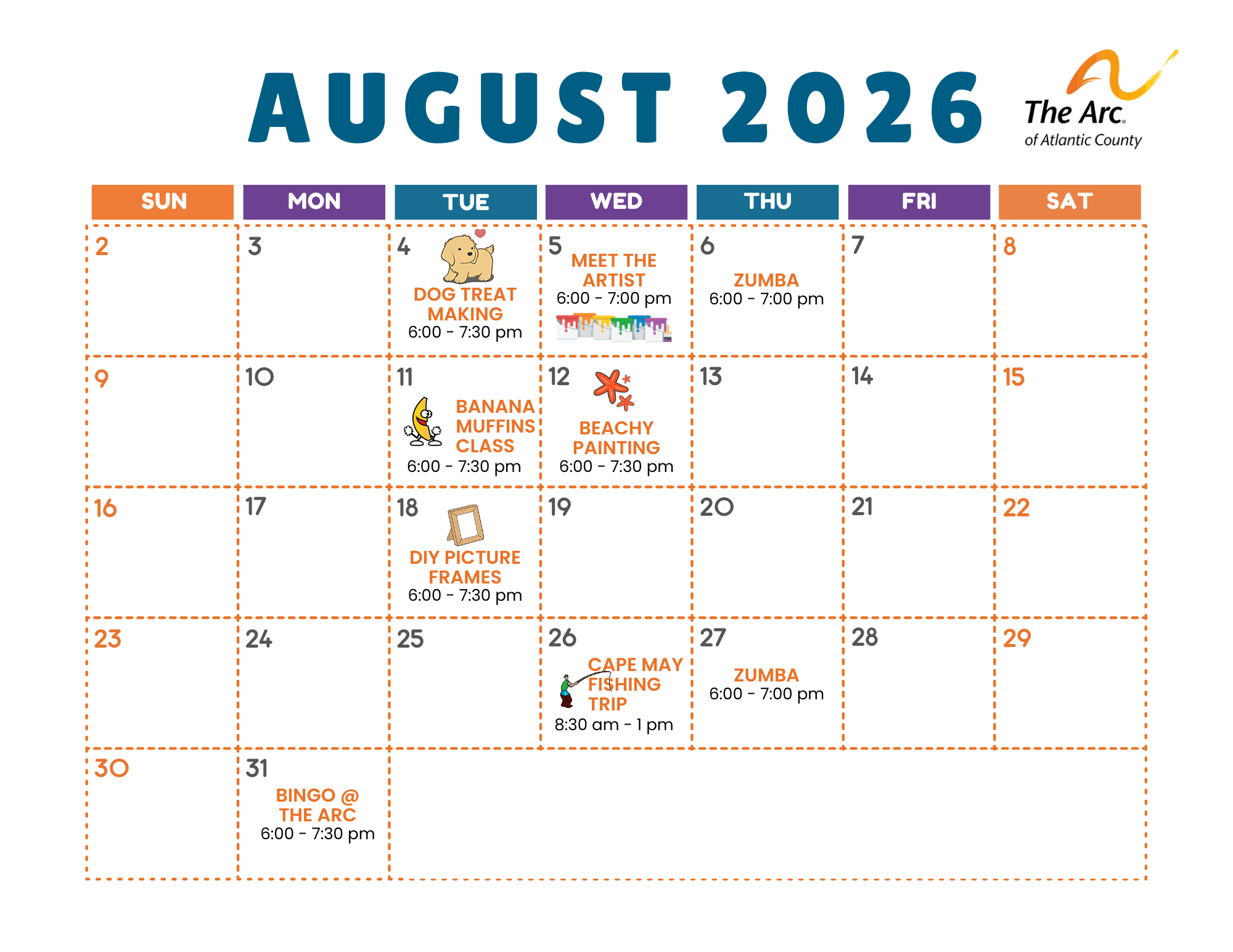 August-Calendar